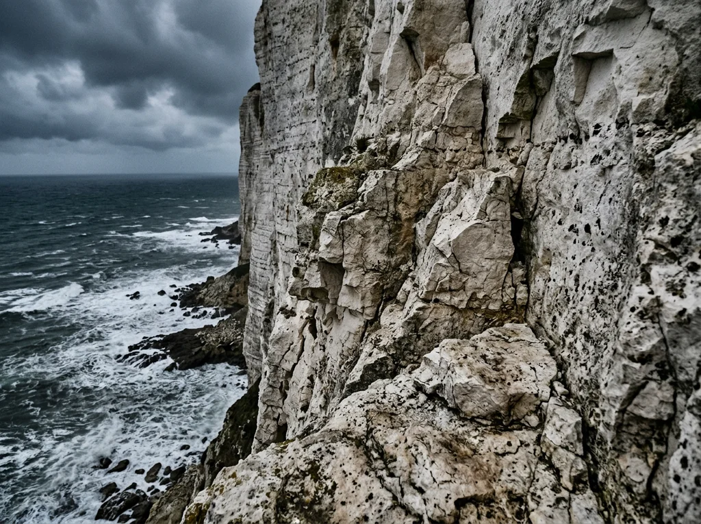 White chalk cliffs and sea, representing the France ferry routes