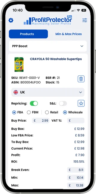 Profit Protector Pro mobile app for iOS and Android