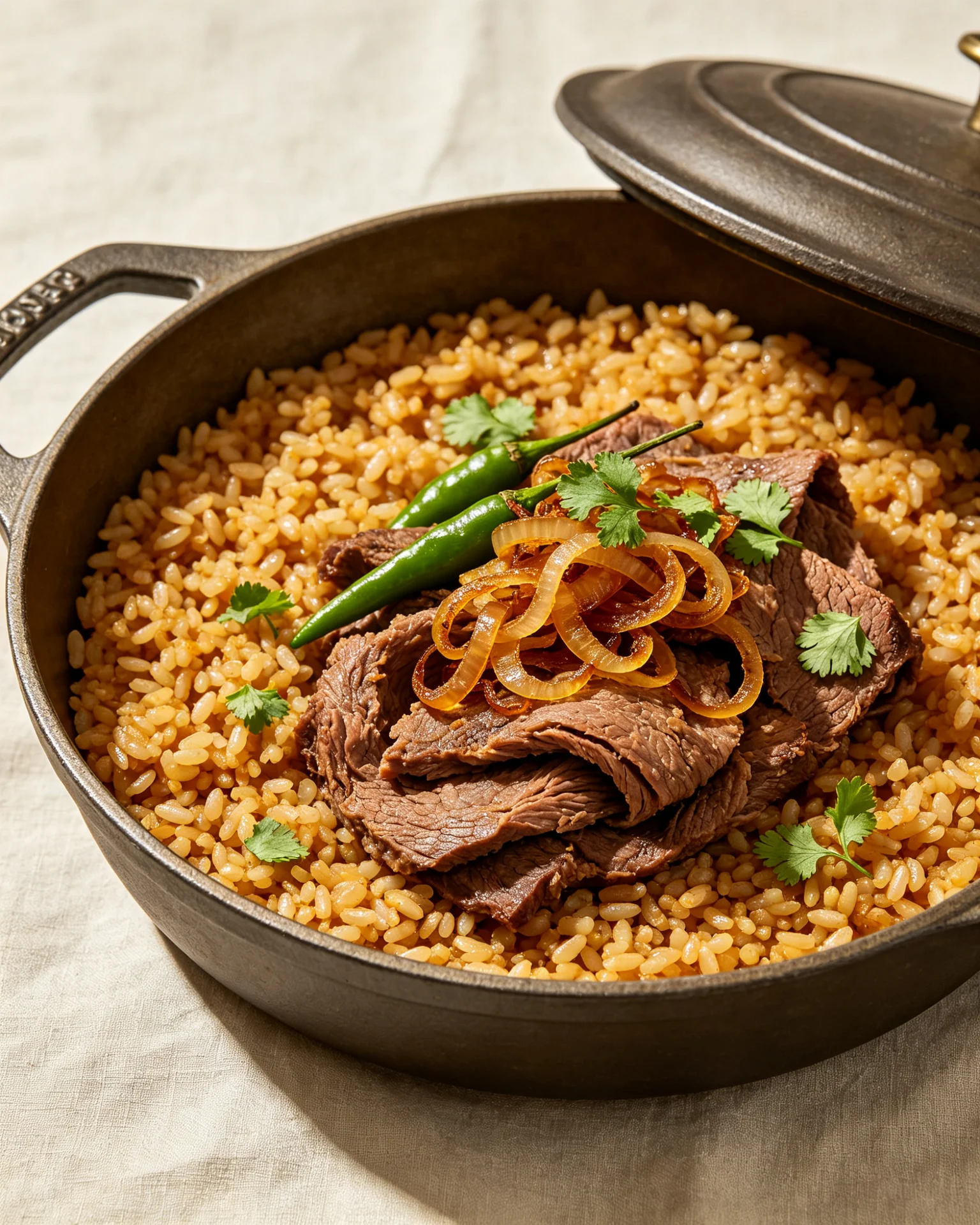 Bangladeshi Beef Tehari Recipe (গরুর তেহারী)
