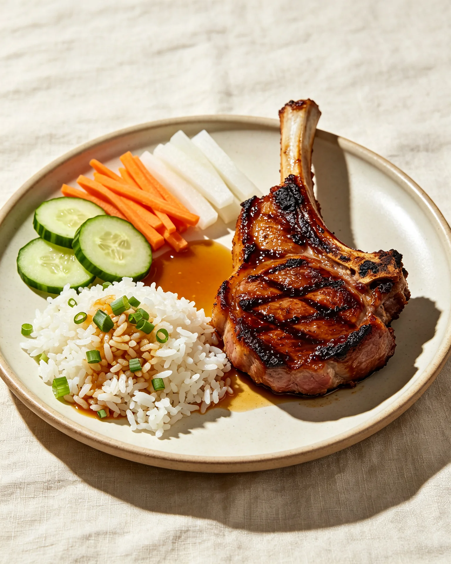 Vietnamese Lemongrass Pork Chops (Sườn Nướng Sả)