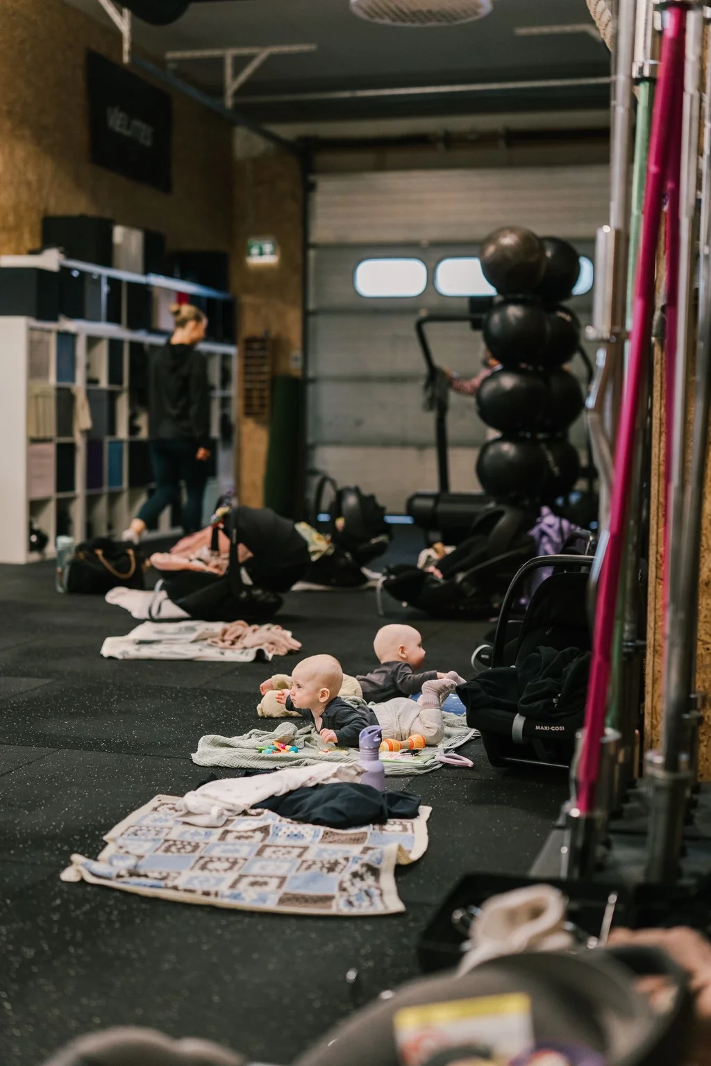 Vauvat viihtyvät treenien ajan