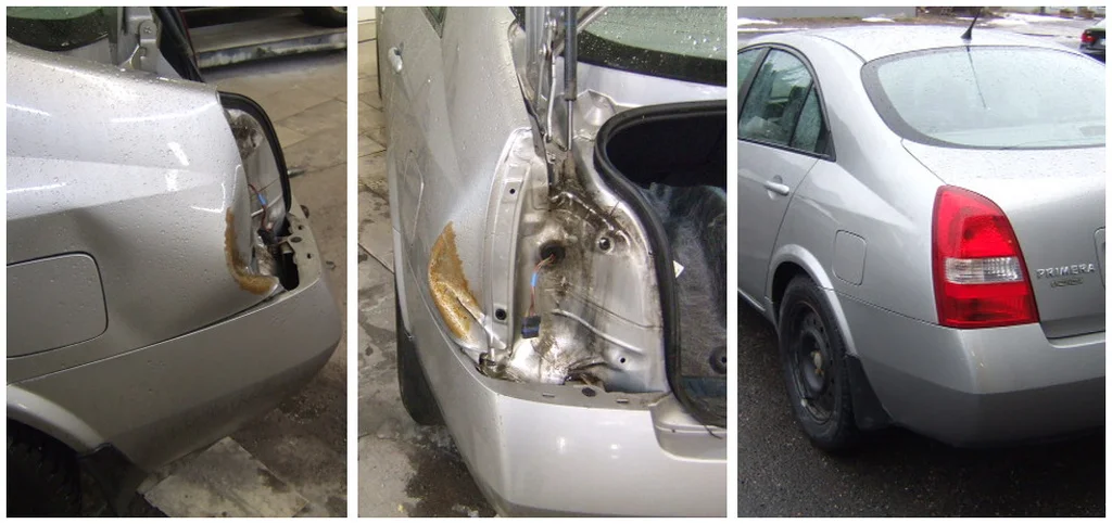 Nissan Primera kolarikorjaus