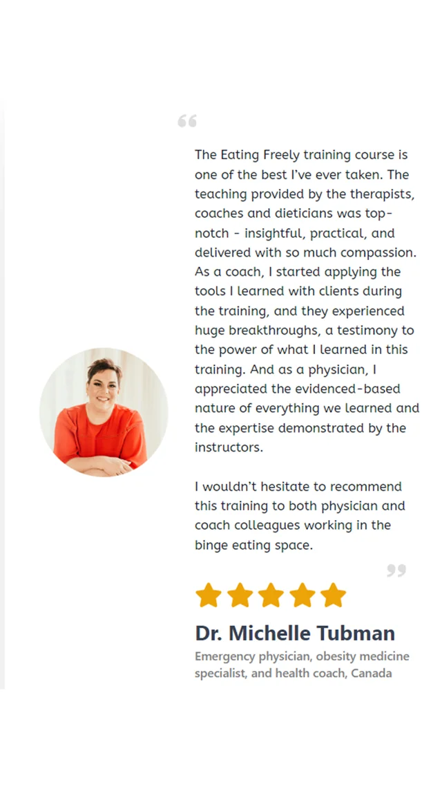 Testimonial from Dr. Michelle Tubman, Obesity Medicine Specialist